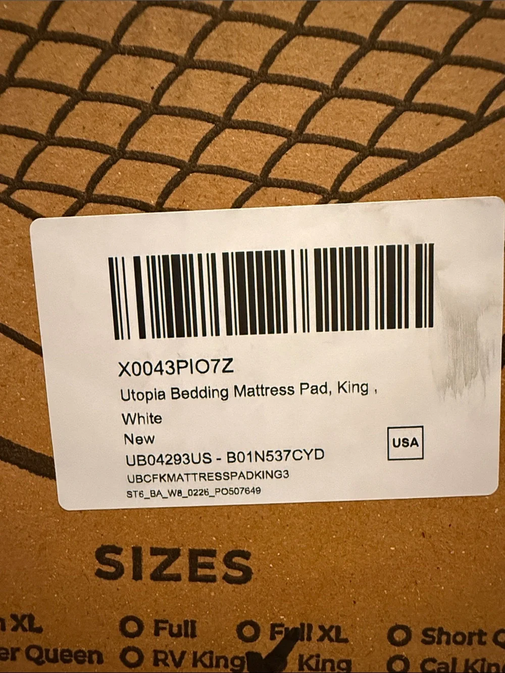 Utopia Bedding Fitted Quilted Mattress Pad - White
